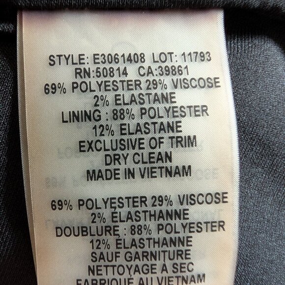 Elie Tahari Plaid Double Breasted Trench Coat Size Large Grey Preppy Classic - Picture 12 of 16